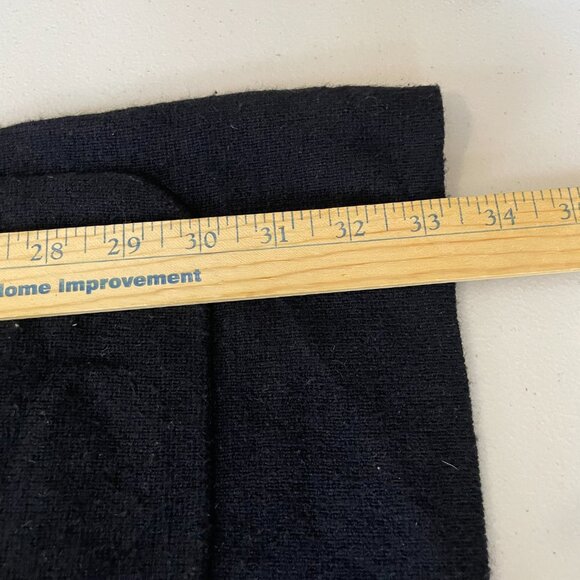 French Connection Sweater Dress Ribbed Knit Fabric Functional Pockets Black W XS - Picture 7 of 8